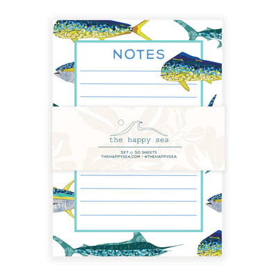 Topographic Fish Notepad