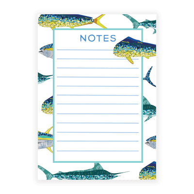 Topographic Fish Notepad