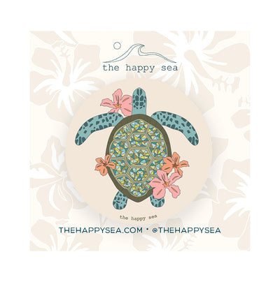 Hibiscus Turtle Magnet