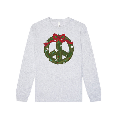 Holiday Peace Wreath Long Sleeve