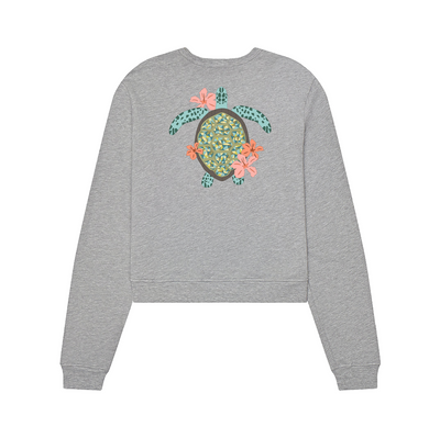 Hibiscus Turtle Classic Crewneck